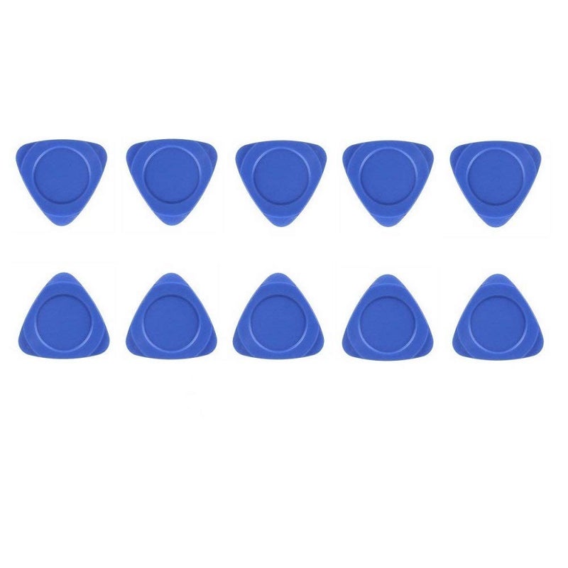 Fixinus 10 Pieces Universal Triangle Plastic Pry Opening Tool for iPhone Mobile Phone Laptop Table LCD Screen Case Disassembly Blue Guitar Picks - Image 4